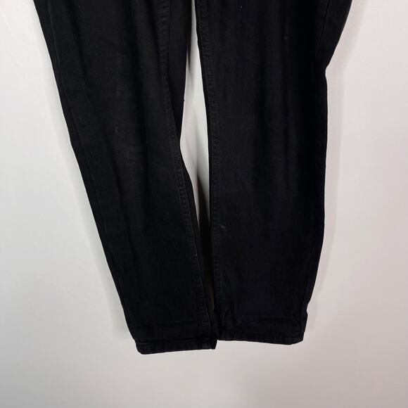 ASOS Design Maternity US 6 Black Relaxed Mom Jeans Elasticated Side Waistband - Picture 4 of 13
